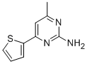 structure of CAS# 26963-43-9, 4-Methyl-6-(2-Thienyl)-2-Pyrimidinamine;4-Methyl-6-(2-Thienyl)Pyrimidin-2-Amine;4-Methyl-6-(2-Thienyl)-2-Pyrimidinamine;[4-Methyl-6-(2-Thienyl)Pyrimidin-2-Yl]Amine