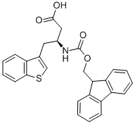 structure of CAS# 270063-46-2, Fmoc-(S)-3-Amino-4-(3-Benzothienyl)-Butyric Acid;N-BETA-(9-FLUORENYLMETHOXYCARBONYL)-L-HOMO(3-BENZOTHIENYL)ALANINE;FMOC-(S)-3-AMINO-4-(3-BENZOTHIENYL)BUTANOIC ACID;FMOC-(S)-3-AMINO-4-(3-BENZOTHIENYL)-BUTYRIC ACID