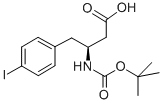 structure of CAS# 270065-71-9, Boc-(S)-3-Amino-4-(4-Iodo-Phenyl)-Butyric Acid;BOC-(S)-3-AMINO-4-(4-IODOPHENYL)BUTANOIC ACID;BOC-4-IODO-L-BETA-HOMOPHENYLALANINE;Boc-4-Iodo-L-Β-Homophenylalanine