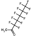 结构式 CAS# 2708-07-8, 3,3,4,4,5,5,6,6,7,7,7-十一氟-2-庚酮