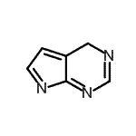 structure of CAS# 271-68-1, 4H-Pyrrolo[2,3-d]Pyrimidine;4H-pyrrolo[2,3-d]pyrimidine