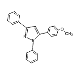 CAS#: 27301-46-8， 5-(4-Methoxyphenyl)-1,3-Diphenyl-1H-Pyrazole