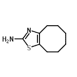 结构式 CAS# 27461-00-3, 4,5,6,7,8,9-六氢环辛并[d][1,3]噻唑-2-胺