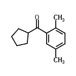 结构式 CAS# 27586-77-2, 环戊基(2,5-二甲基苯基)甲酮