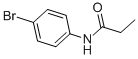 structure of CAS# 2760-35-2, N-(4-Bromophenyl)Propanamide;N-(4-Bromophenyl)Propionamide;St5445303;Nsc404309
