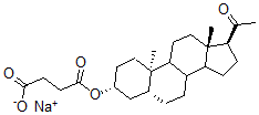 CAS#: 2766-62-3， (3a,5b)-3-(3-Carboxy-1-oxopropoxy)-Pregnan-20-one sodium salt