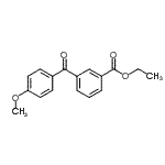 结构式 CAS# 276877-15-7, 乙基3-(4-甲氧基苯甲酰基)苯甲酸酯