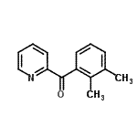 结构式 CAS# 27693-46-5, (2,3-二甲基苯基)(2-吡啶基)甲酮