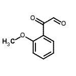 结构式 CAS# 27993-70-0, (2-甲氧基苯基)(氧代)乙醛