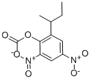 structure of CAS# 2813-95-8, (2-Butan-2-Yl-4,6-Dinitrophenyl) Acetate;(2,4-Dinitro-6-Sec-Butyl-Phenyl) Acetate;Acetic Acid (2,4-Dinitro-6-Sec-Butylphenyl) Ester;Acetic Acid (2,4-Dinitro-6-Sec-Butyl-Phenyl) Ester