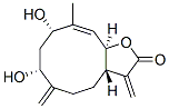 CAS 登录号：28148-84-7， (3aS,7R,9S,10E,11aR)-3a,4,5,6,7,8,9,11alpha-八氢-7,9-二羟基-10-甲基-3,6-二(亚甲基)环癸并[b]呋喃-2(3H)-酮