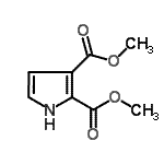 structure of CAS# 2818-08-8, Dimethyl 1H-Pyrrole-2,3-Dicarboxylate;DIMETHYL 1H-PYRROLE-2,3-DICARBOXYLATE