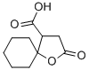 structure of CAS# 2819-56-9, 2-Oxo-1-Oxaspiro[4.5]Decane-4-Carboxylic Acid;2-Keto-1-Oxaspiro[4.5]Decane-4-Carboxylic Acid;1-Oxaspiro(4.5)Decane-4-Carboxylic Acid, 2-Oxo-;Stk069993