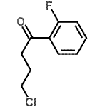 structure of CAS# 2823-19-0, 4-Chloro-1-(2-Fluorophenyl)-1-Butanone;4-Chloro-1-(2-fluorophenyl)-1-oxobutane;MFCD02260553