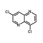 结构式 CAS# 28252-81-5, 3,8-二氯-1,5-萘啶