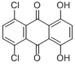 structure of CAS# 2832-30-6, 5,8-Dichloro-1,4-Dihydroxyanthraquinone;1,4-Dichloro-5,8-Dihydroxy-Anthracene-9,10-Dione;1,4-Dichloro-5,8-Dihydroxy-9,10-Anthraquinone;1,4-Dichloro-5,8-Dihydroxyanthraquinone