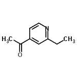 CAS 登录号：2833-47-8， 1-(2-乙基-4-吡啶基)乙酮