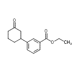 结构式 CAS# 284022-81-7, 乙基3-(3-氧代环己基)苯甲酸酯