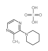 structure of CAS# 2856-75-9, Modaline;2-Methyl-3-(1-Piperidyl)Pyrazine;Sulfuric Acid;2-Methyl-3-Piperidino-Pyrazine;Sulfuric Acid;2-Methyl-3-Piperidin-1-Yl-Pyrazine;Sulfuric Acid