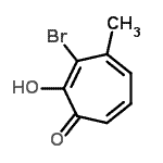 CAS 登录号：285992-20-3， 3-溴-2-羟基-4-甲基-2,4,6-环庚三烯-1-酮