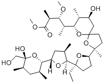 结构式 CAS# 28636-21-7, 莫能星甲酯