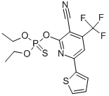 CAS 登录号：286435-85-6， 2-[(二乙氧基硫代磷酰基)氧基]-6-(2-噻吩基)-4-(三氟甲基)烟腈