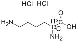 结构式 CAS# 286437-16-9, DL-赖氨酸-1,2-13C2 二盐酸盐
