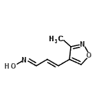 CAS 登录号：286473-04-9， (1E,2E)-N-羟基-3-(3-甲基-1,2-恶唑-4-基)-2-丙烯-1-亚胺