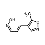 CAS 登录号：286473-08-3， (1Z,2E)-N-羟基-3-(5-甲基-1,2-恶唑-4-基)-2-丙烯-1-亚胺