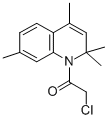 structure of CAS# 28745-09-7, 2-Chloro-1-(2,2,4,7-Tetramethyl-2H-Quinolin-1-Yl)-Ethanone;2-Chloro-1-(2,2,4,7-Tetramethyl-1-Quinolyl)Ethanone;2-Chloro-1-(2,2,4,7-Tetramethyl-2H-Quinolin-1-Yl)-Ethanone;Zinc04293960
