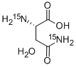 结构式 CAS# 287484-32-6, L-天冬氨酰胺单水合物 (15N2)
