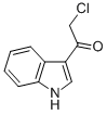 structure of CAS# 28755-03-5, 2-Chloro-1-(3-Indolyl)-Ethanone;Zinc00546930;3-Chloroacetylindole;Ethanone, 2-Chloro-1-(1H-Indol-3-Yl)-