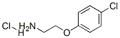 structure of CAS# 28769-06-4, 2-(4-Chlorophenoxy)Ethanamine Hydrochloride;2-(4-Chlorophenoxy)Ethylammonium;Zinc04072701