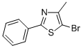 structure of CAS# 28771-82-6, 5-Bromo-4-Methyl-2-Phenyl-Thiazole;(5-Bromo-4-Methyl-1,3-Thiazol-2-Yl)Benzene;5-BROMO-4-METHYL-2-PHENYL-1,3-THIAZOLE