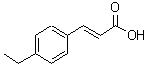 结构式 CAS# 28784-98-7, (2E)-3-(4-乙基苯基)丙烯酸