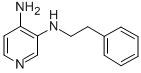 CAS 登录号：2883-60-5， 3-(苯乙基氨基)吡啶-4-胺