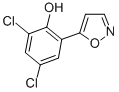 structure of CAS# 288401-44-5, 4,6-Dichloro-2-(5-Isoxazolyl)Phenol;5-(3,5-Dichloro-2-Hydroxyphenyl)Isoxazole;4 6-DICHLORO-2-(5-ISOXAZOLYL)PHENOL  97