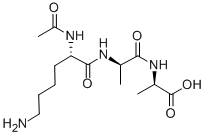 结构式 CAS# 28845-97-8, 乙酰基-赖氨酰-D-丙氨酰-D-丙氨酰