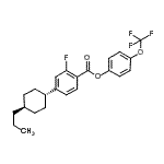 CAS 登录号：288579-86-2， [4-(三氟甲氧基)苯基]2-氟-4-(4-丙基环己基)苯甲酸酯