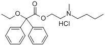 CAS 登录号：2912-80-3， 2,2-二苯基-2-乙氧基乙酸(2-(N-丁基-N-甲基氨基)乙基)酯盐酸盐