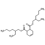 structure of CAS# 2915-49-3, Bis(2-Ethylhexyl) 4-Cyclohexene-1,2-Dicarboxylate