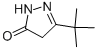 structure of CAS# 29211-68-5, 5-(1,1-Dimethylethyl)-2,4-Dihydro-3H-Pyrazol-3-One;3-(Tert-Butyl)-4,5-Dihydro-1H-Pyrazol-5-One, TECH;3-(TERT-BUTYL)-4,5-DIHYDRO-1H-PYRAZOL-5-ONE;5-TERT-BUTYL-2,4-DIHYDRO-3H-PYRAZOL-3-ONE