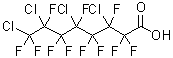 structure of CAS# 2923-68-4, 3,5,7,8-Tetrachloro-2,2,3,4,4,5,6,6,7,8,8-Undecafluoro-Octanoic Acid;3,5,7,8-Tetrachloro-2,2,3,4,4,5,6,6,7,8,8-Undecafluoro-Octanoic Acid;3,5,7,8-Tetrachloro-2,2,3,4,4,5,6,6,7,8,8-Undecafluoro-Caprylic Acid;Nsc110749