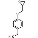 结构式 CAS# 2930-02-1, 2-[(4-乙基苯氧基)甲基]环氧乙烷