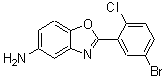 结构式 CAS# 293737-86-7, 2-(5-溴-2-氯苯基)-1,3-苯并恶唑-5-胺
