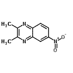 structure of CAS# 2942-03-2, 2,3-Dimethyl-6-Nitroquinoxaline;2,3-Dimethyl-6-nitro-1,4-benzodiazine;2,3-dimethyl-6-nitroquinoxaline;MFCD00205436