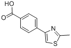 结构式 CAS# 294620-60-3, 4-(2-甲基-1,3-噻唑-4-基)苯甲酸