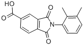 structure of CAS# 294667-08-6, 2-(2,3-Dimethyl-Phenyl)-1,3-Dioxo-2,3-Dihydro-1H-Isoindole-5-Carboxylic Acid;2-(2,3-Dimethylphenyl)-1,3-Dioxoisoindoline-5-Carboxylic Acid(SALTDATA: FREE);2-(2,3-DIMETHYL-PHENYL)-1,3-DIOXO-2,3-DIHYDRO-1H-ISOINDOLE-5-CARBOXYLIC ACID;2-(2,3-DIMETHYLPHENYL)-1,3-DIOXOISOINDOLINE-5-CARBOXYLIC ACID