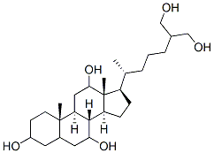 CAS 登录号：2952-70-7， 胆甾烷-3,7,12,26,27-五醇