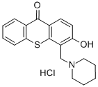 CAS 登录号：29529-51-9， 3-羟基-4-哌啶甲基噻吨酮盐酸盐